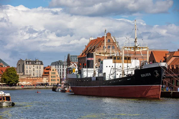 Γκντανσκ Πολωνία Σεπτεμβρίου 2020 Soldek Είναι Πρώτο Πλοίο Που Κατασκευάστηκε — Φωτογραφία Αρχείου
