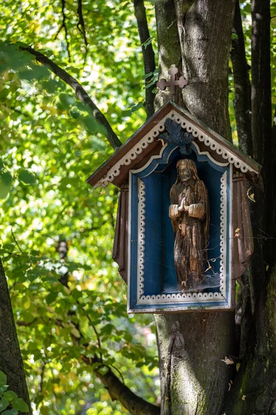 Wygiezlow Polonia Agosto 2020 Vecchio Santuario Lungo Strada Nel Museo — Foto Stock