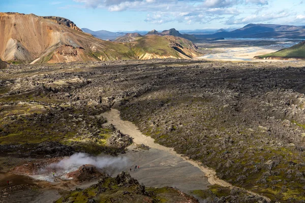 Volcanic mountains of Landmannalaugar in Fjallabak Nature Reserve. Iceland