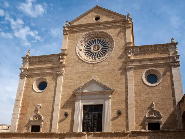 Frente Oeste Catedral Gravina Puglia Italia Fotos de stock libres de derechos