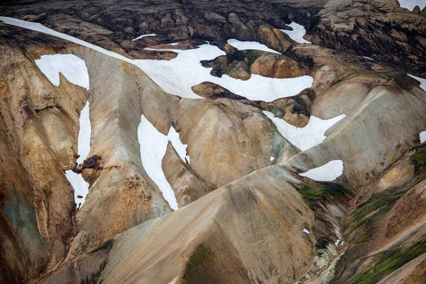 Volcanic Mountains Landmannalaugar Fjallabak Nature Reserve Iceland — Stock Photo, Image