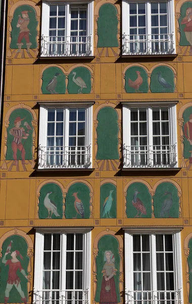 Gdansk Poland Sept 2020 Facade Restored Gdansk Patrician House Long — Stock Photo, Image