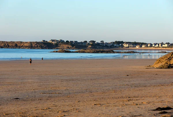 Malo Frankrike September 2018 Huvudstranden Den Berömda Semesterorten Saint Malo — Stockfoto