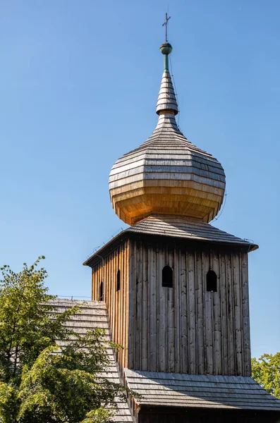 Wooden Dome Church Ryczw 17Th Century Moved Open Air Museum — Stock Photo, Image