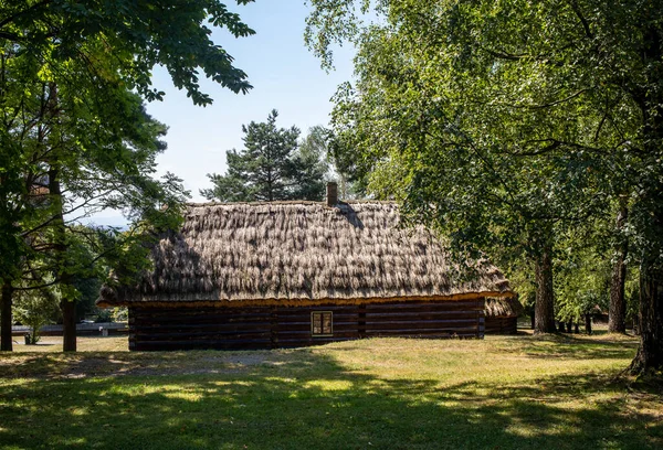 Wygiezlow Polen Augustus 2020 Houten Landelijk Huisje Uit 19E Eeuw — Stockfoto