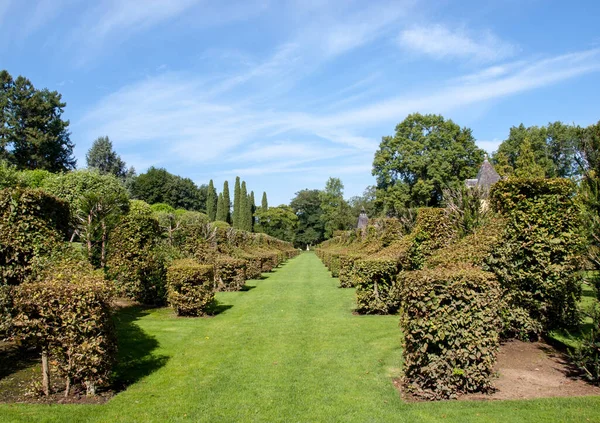 Pittoresco Jardins Manoir Eyrignac Dordogna Francia — Foto Stock