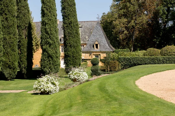 Malebné Jardins Manoir Eyrignac Dordogne Francie — Stock fotografie