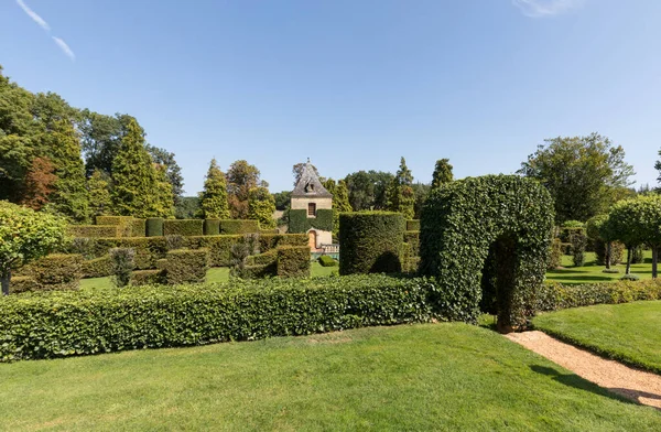 Dordogne Daki Güzel Jardins Manoir Eyrignac Fransa — Stok fotoğraf