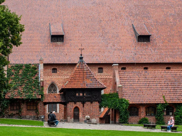 波兰Malbork 2020年9月8日 波兰Malbork城堡 前Marienburg城堡 条顿骑士团大师的所在地 波兰Malbork — 图库照片