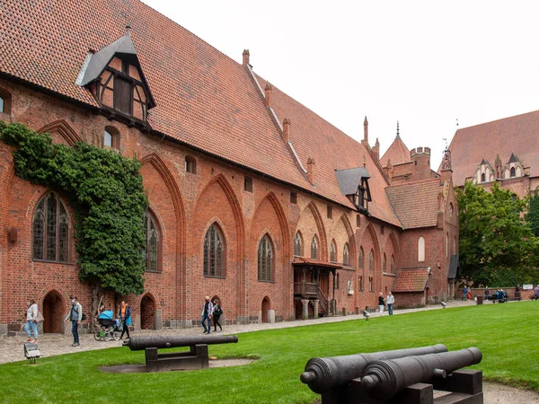 Malbork Polen September 2020 Malbork Slott Tidigare Marienburg Slott Säte — Stockfoto