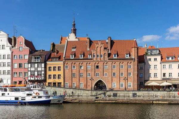 Gdansk Poland September 2020 Passenger Harbor Motawa River Cruise Ship — Stock Photo, Image