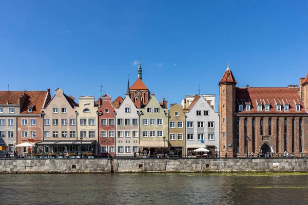 Gdansk Polonia Septiembre 2020 Gdansk Ciudad Vieja Casas Históricas Viviendas — Foto de Stock