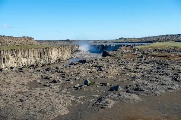 Dettifoss Cachoeira Mais Poderosa Islândia Ele Está Localizado Parque Nacional — Fotografia de Stock