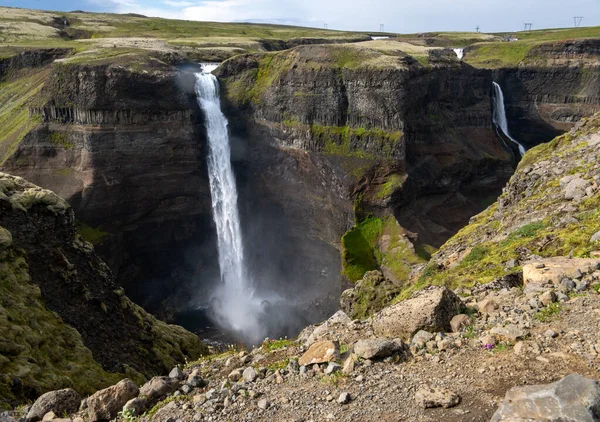 アイスランドのハイフォス滝の風景の眺め — ストック写真