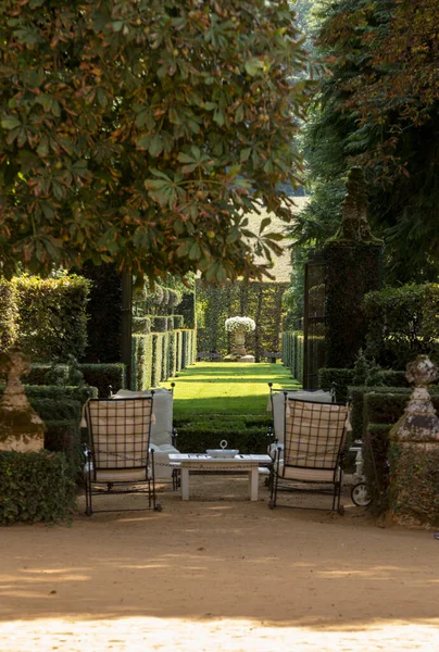 Eyrignac Francia Septiembre 2018 Los Pintorescos Jardins Manoir Eyrignac Dordoña — Foto de Stock