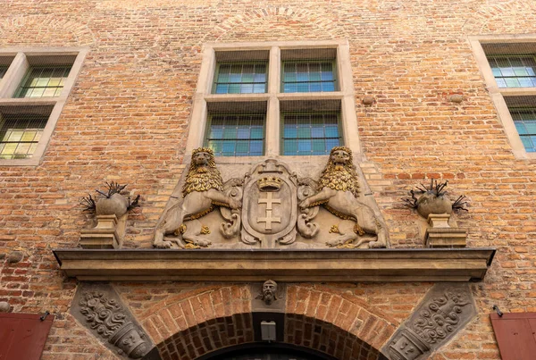 Das Große Wappen Der Stadt Danzig Polen — Stockfoto