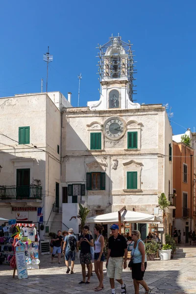 Polignano Mare Italië September 2019 Vittorio Emanuele Plein Polignano Mare — Stockfoto