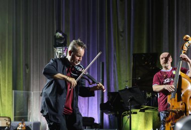Krakow, Polonya - 10 Temmuz 2021: Nigel Kennedy Krakow 'da düzenlenen 26.