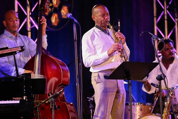 Июля 2021 Года Квартет Branford Marsalis Выступит Летнем Джазовом Фестивале — стоковое фото