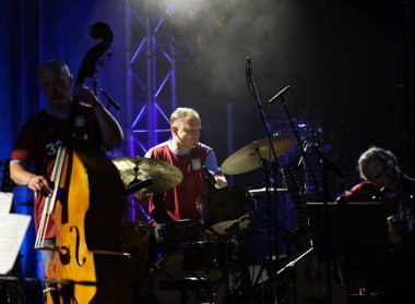 Krakow, Polonya - 10 Temmuz 2021: Nigel Kennedy Krakow 'da düzenlenen 26.