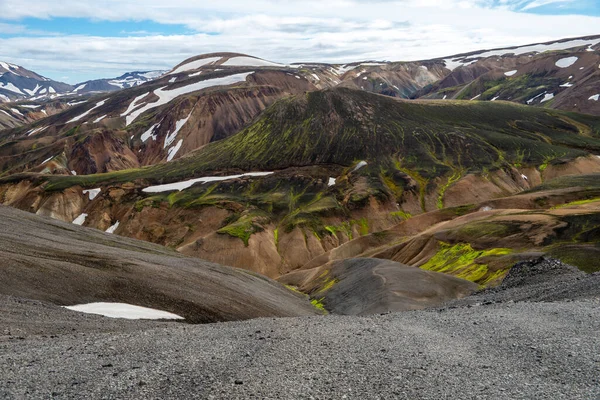 Montagnes Volcaniques Landmannalaugar Dans Réserve Naturelle Fjallabak Islande — Photo