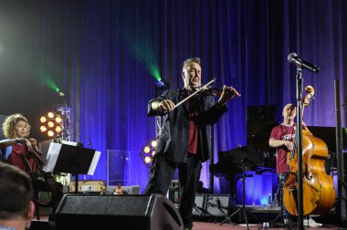 Krakow, Polonya - 10 Temmuz 2021: Nigel Kennedy Krakow 'da düzenlenen 26.