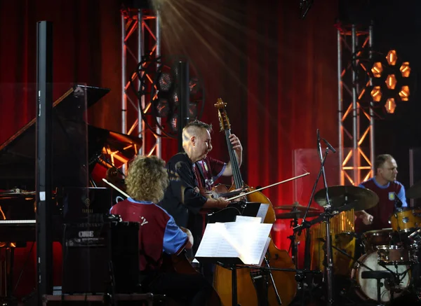 Krakow, Polonya - 10 Temmuz 2021: Nigel Kennedy Krakow 'da düzenlenen 26.