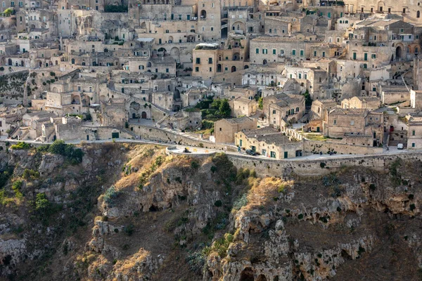 Panoramic View Sassi Matera Historic District City Matera Well Known — Stock Photo, Image