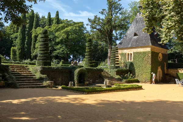 Eyrignac Francie Září 2018 Malebné Jardins Manoir Eyrignac Dordogne Francie — Stock fotografie