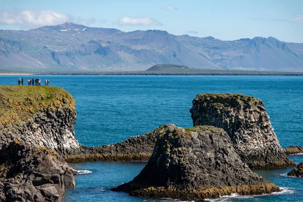 Snaefellsnes Island Července 2017 Útesy Mezi Arnarstapi Hellnar Snaefellsnes Západní — Stock fotografie