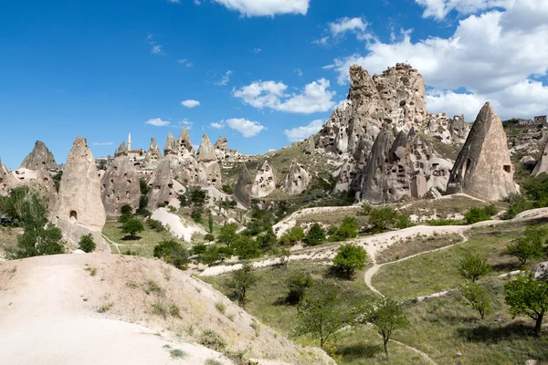 Vue du château d'Uchisar en Cappadoce, Turquie — Photo