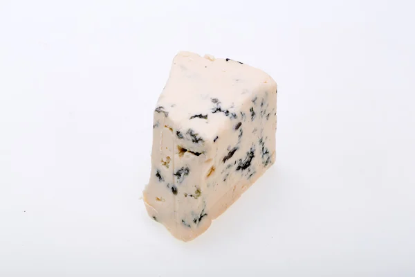 Piece of blue cheese on white background — Stock Photo, Image