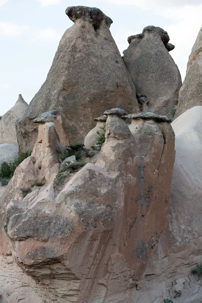 Stone formations, Fairy Chimneys in Cappadocia, Turkey — Stock Photo, Image