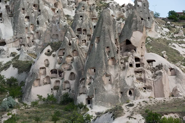 Blick auf die Burg von Uchisar in Kappadokien, Türkei — Stockfoto