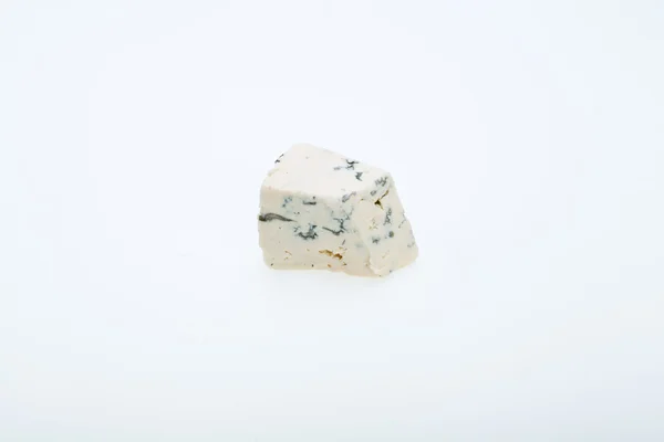 Piece of blue cheese on white background — Stock Photo, Image