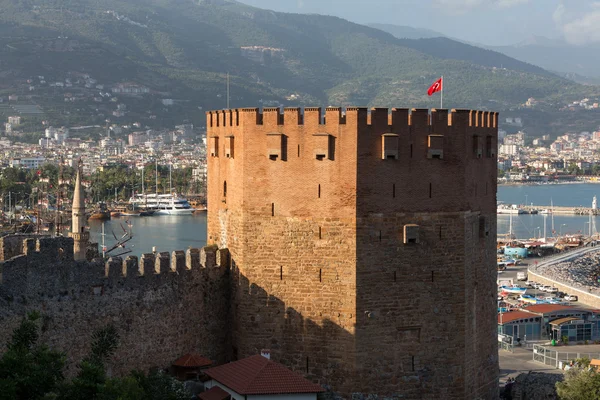 Kizil Kule or Red Tower in Alanya, Antalya, Turkey — Stock Photo, Image