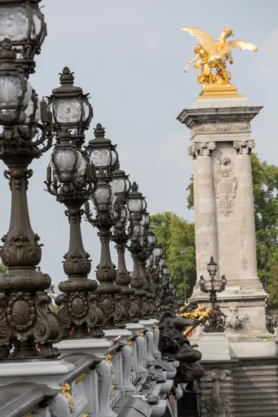 Alexandre III bridge in Paris, France — Stock Photo, Image
