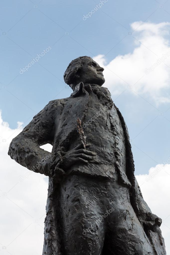 Thomas Jefferson statue  near Museum d'Orsay in Paris, France