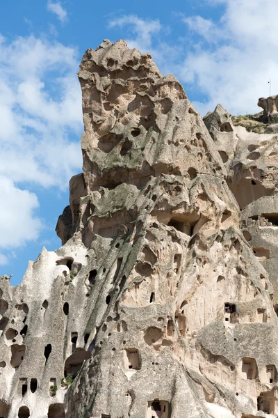 View of Uchisar castle in Cappadocia, Turke — стоковое фото