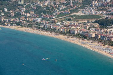 Alanya - Kleopatra plajı. Alanya, Türkiye 'nin en popüler sahil beldelerinden biri.
