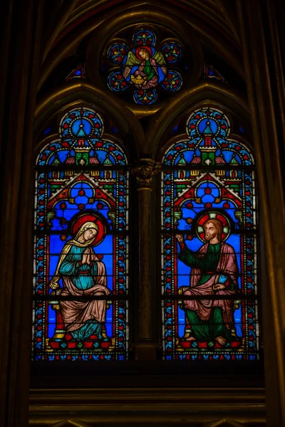 Paris - inredning av Sainte-Chapelle — Stockfoto