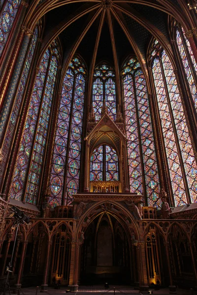 Paříž - interiéry Sainte-Chapelle — Stock fotografie