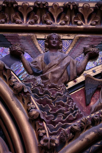 Parijs - interieur van de Sainte-Chapelle — Stockfoto