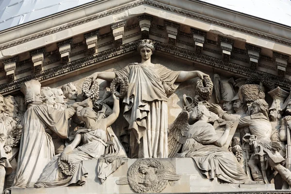 Paris - The pediment of Pantheon — Stock Photo, Image