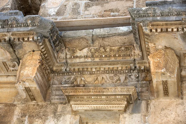 Ruiny starożytnego amfiteatru w Aspendos, Antalya, Turcja — Zdjęcie stockowe