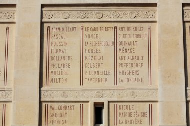 Paris - Sainte-Genevieve Kütüphanesi. Paris'te kamu ve Üniversite Kütüphanesi. Bu Henri Labrouste mimar tarafından Neo-Grec tarzında dizayn edilmiştir. Place du Pantheon, Paris