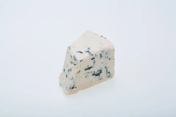 Piece of blue cheese on white background — Stock Photo, Image