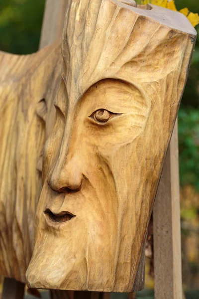Fairy-like wooden figures from primaeval Slawic tales — Stock Photo, Image
