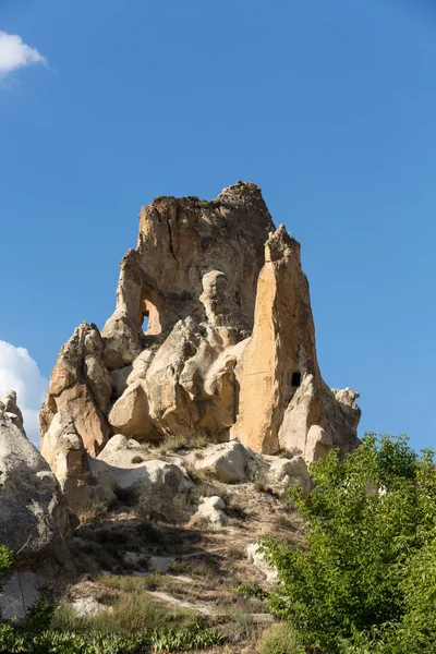 Felsformationen im Goreme Nationalpark. Kappadokien, Türkei — Stockfoto