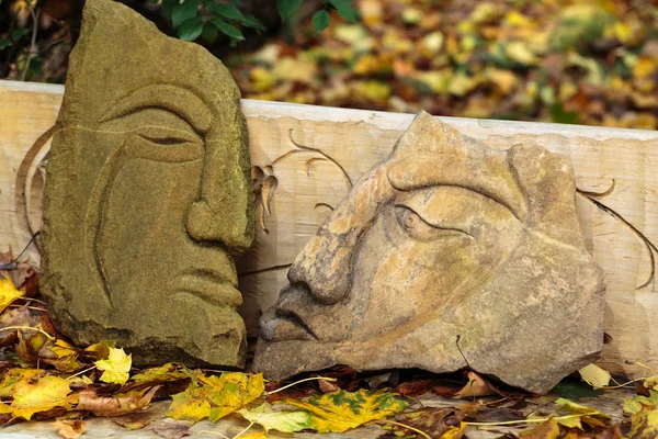 Сказочные каменные фигуры из первобытных славянских сказок — стоковое фото